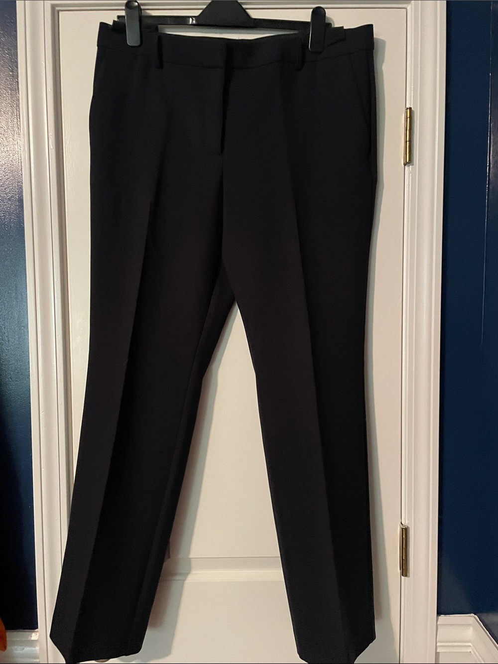 Ann Taylor Navy Blue Classic Straight-Leg Dress Pants